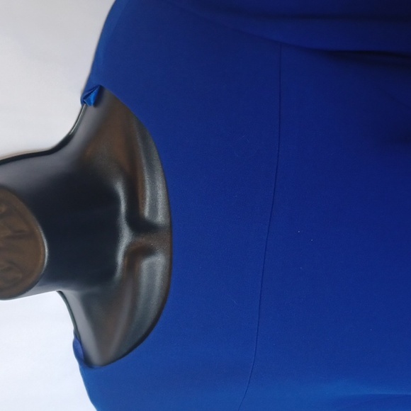 Eliza J beautiful mid-weight blue dress from Nordstrom, 3/4 sleeve, lined - Picture 3 of 8